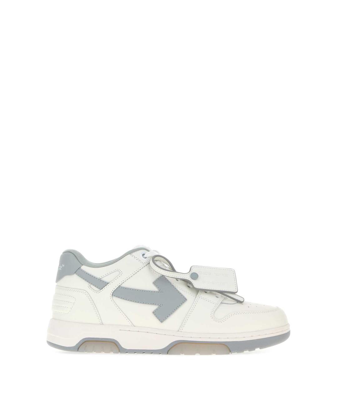 OFF-WHITE Белые кожаные низкие кроссовки / кеды, фото 1