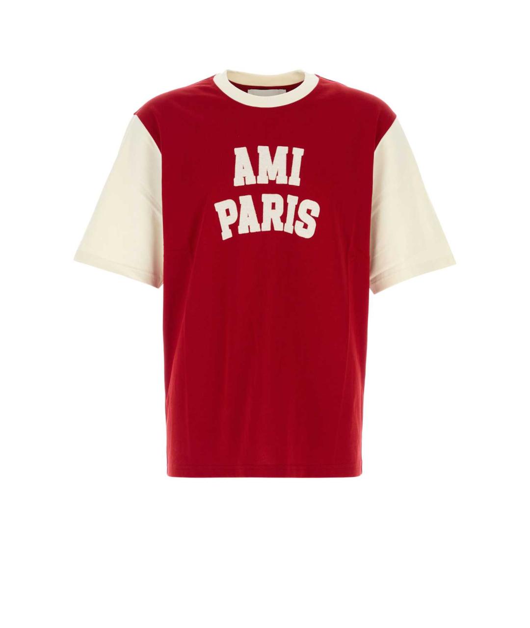Ami Paris Красная хлопковая футболка, фото 1