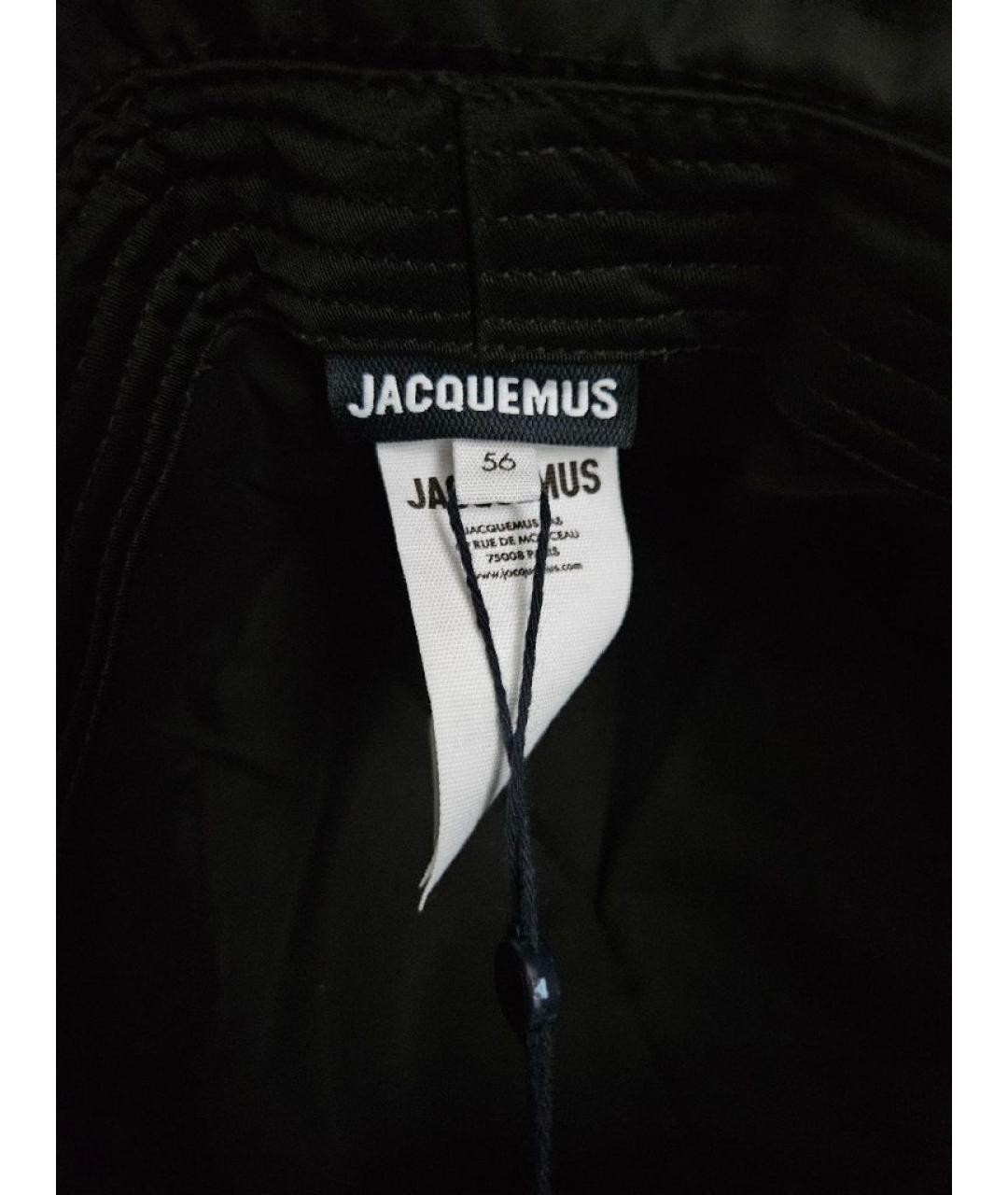 JACQUEMUS Черная синтетическая панама, фото 3