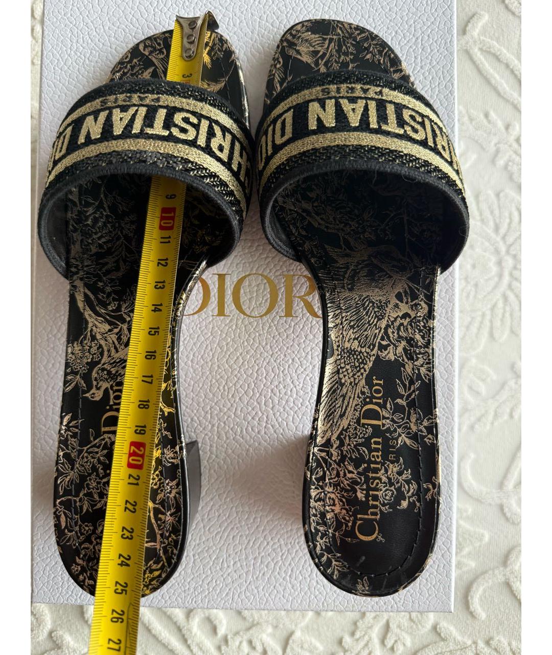 CHRISTIAN DIOR Мульти кожаные мюли, фото 7