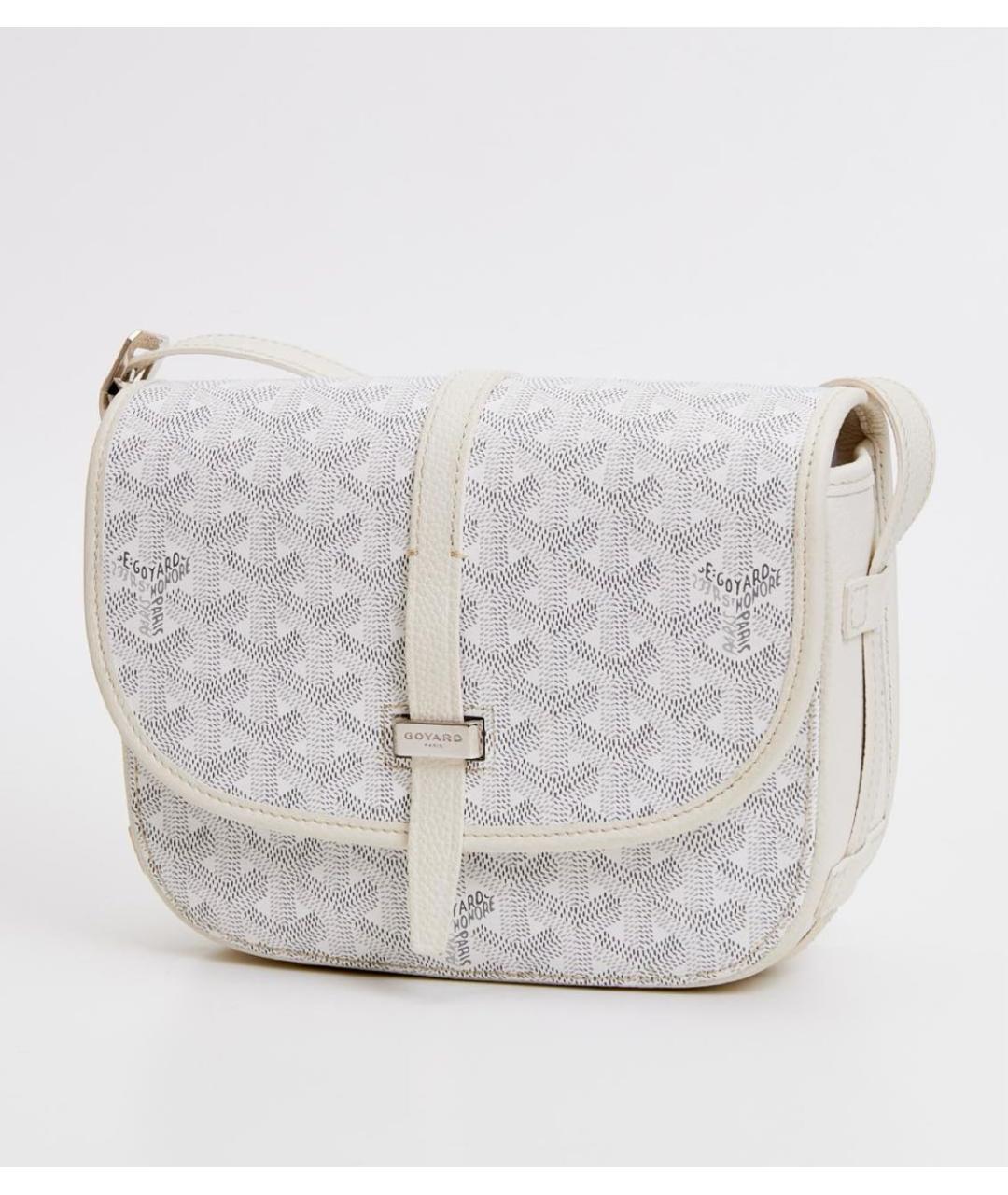 GOYARD Белая кожаная сумка на плечо, фото 8