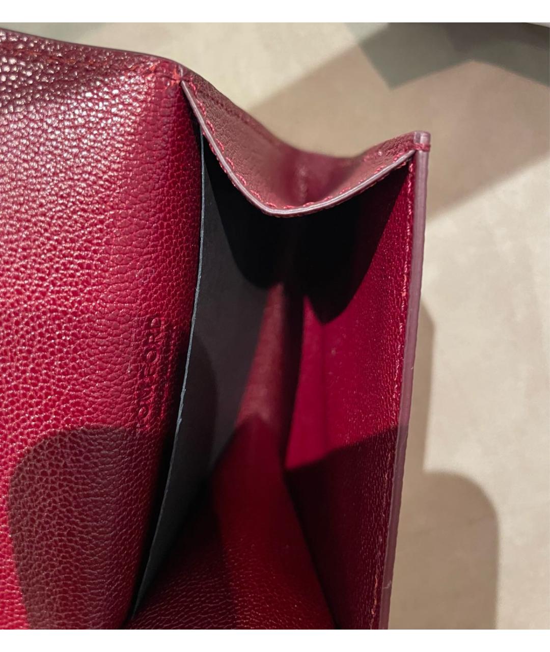 TOM FORD Бордовый кожаный кошелек, фото 4