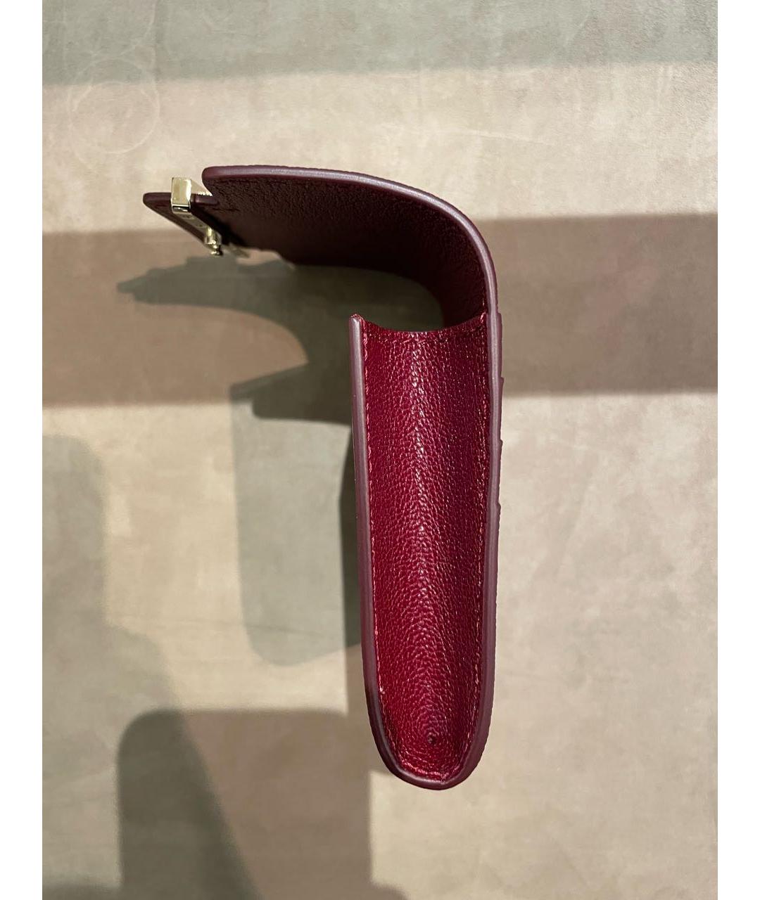 TOM FORD Бордовый кожаный кошелек, фото 3