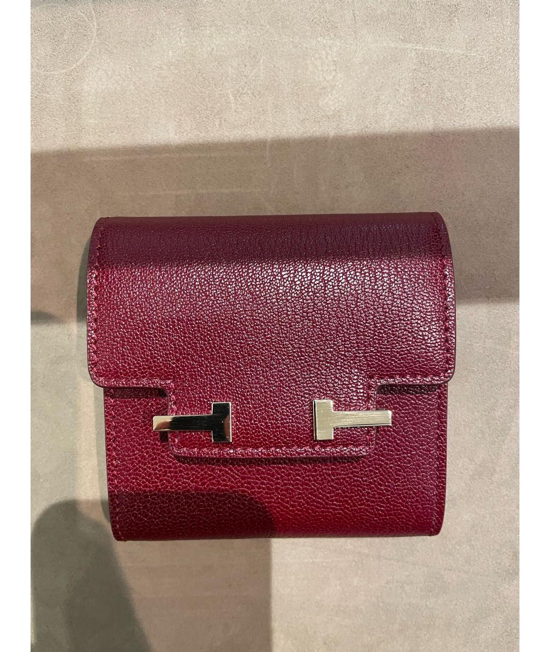 TOM FORD Бордовый кожаный кошелек, фото 5