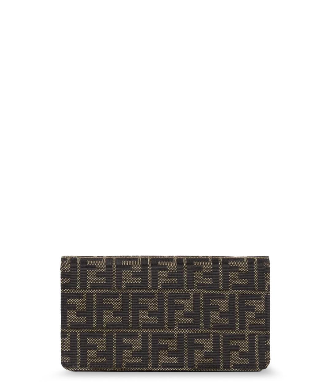 FENDI Коричневая тканевая сумка через плечо, фото 2