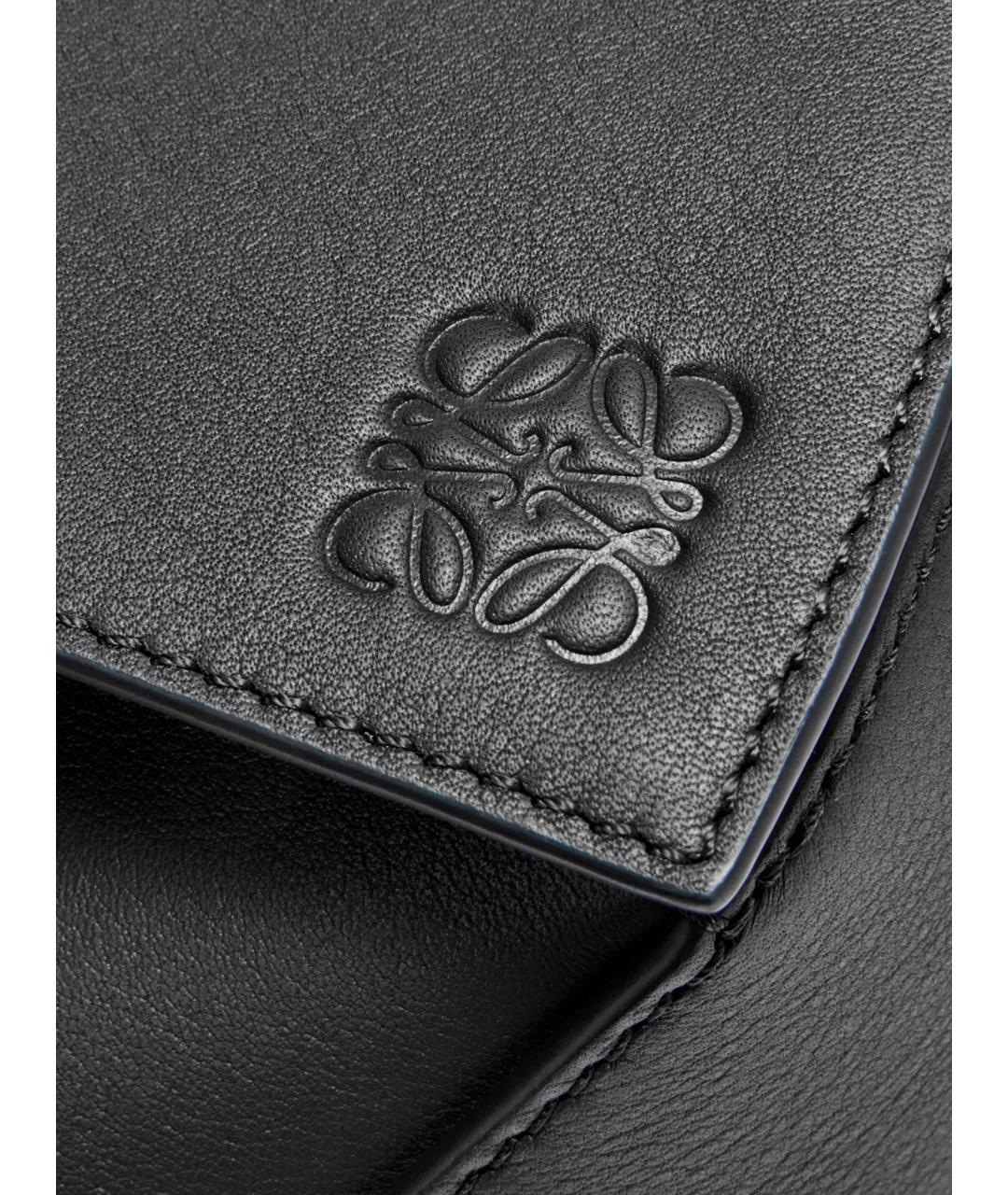 LOEWE Черная кожаная сумка на плечо, фото 4