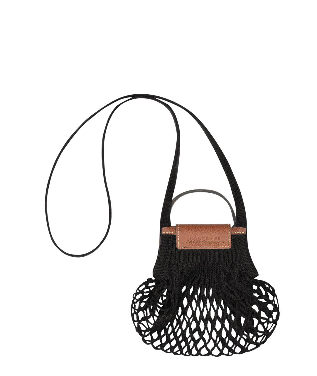 LONGCHAMP Черная хлопковая сумка через плечо, фото 2