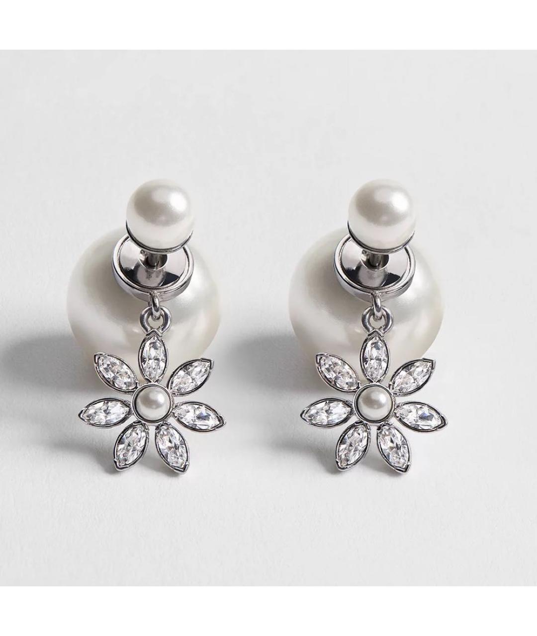 CHRISTIAN DIOR Серебряные металлические серьги, фото 4