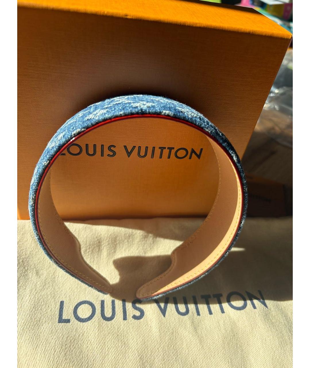 LOUIS VUITTON Темно-синий ободок, фото 2