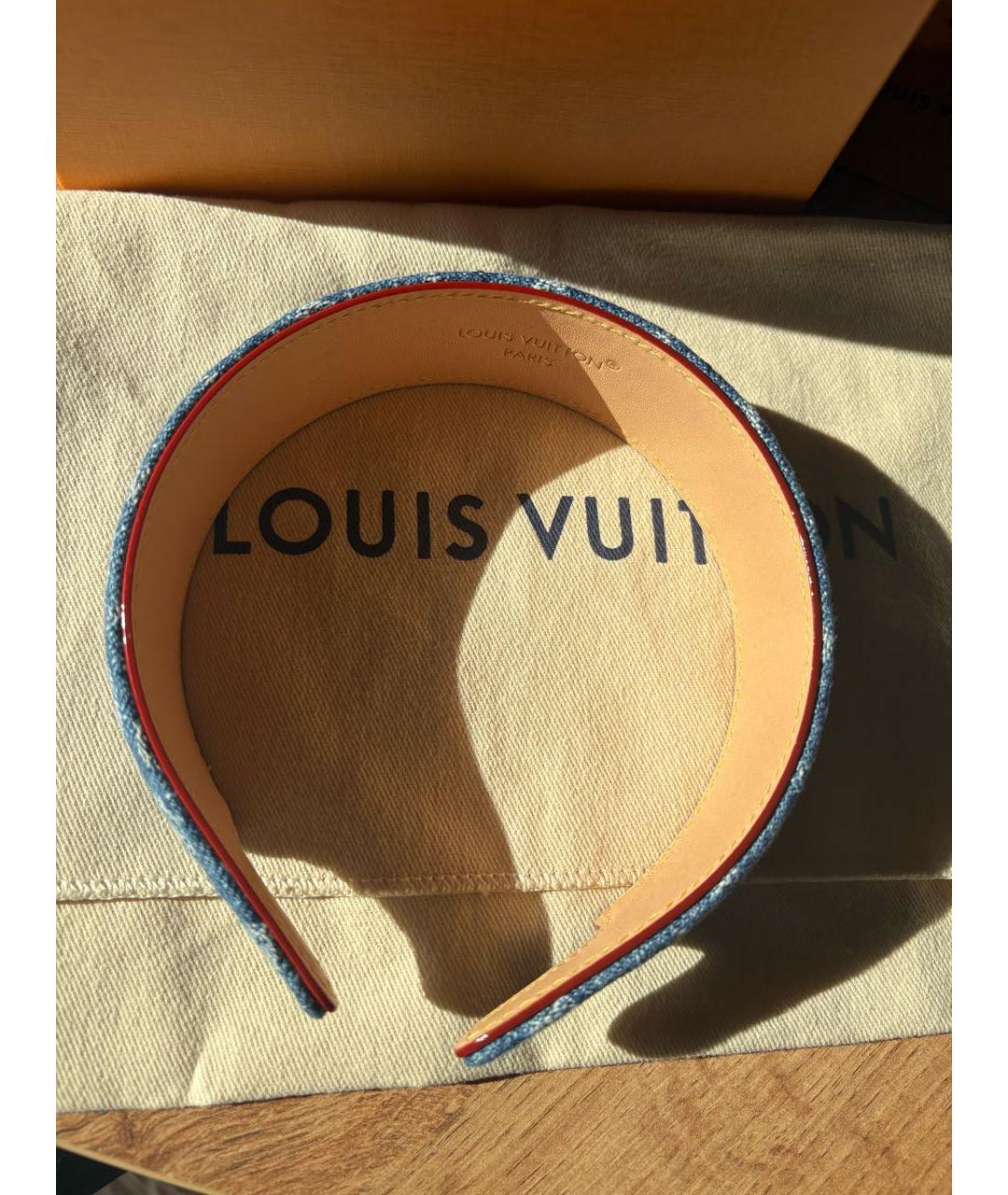LOUIS VUITTON Темно-синий ободок, фото 3