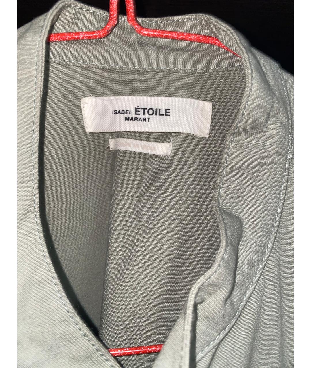 ISABEL MARANT ETOILE Зеленое хлопковое платье, фото 4