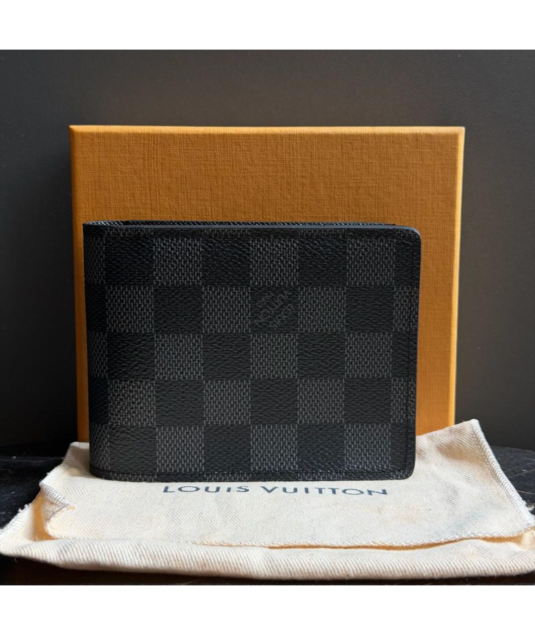 LOUIS VUITTON Черный кошелек, фото 4