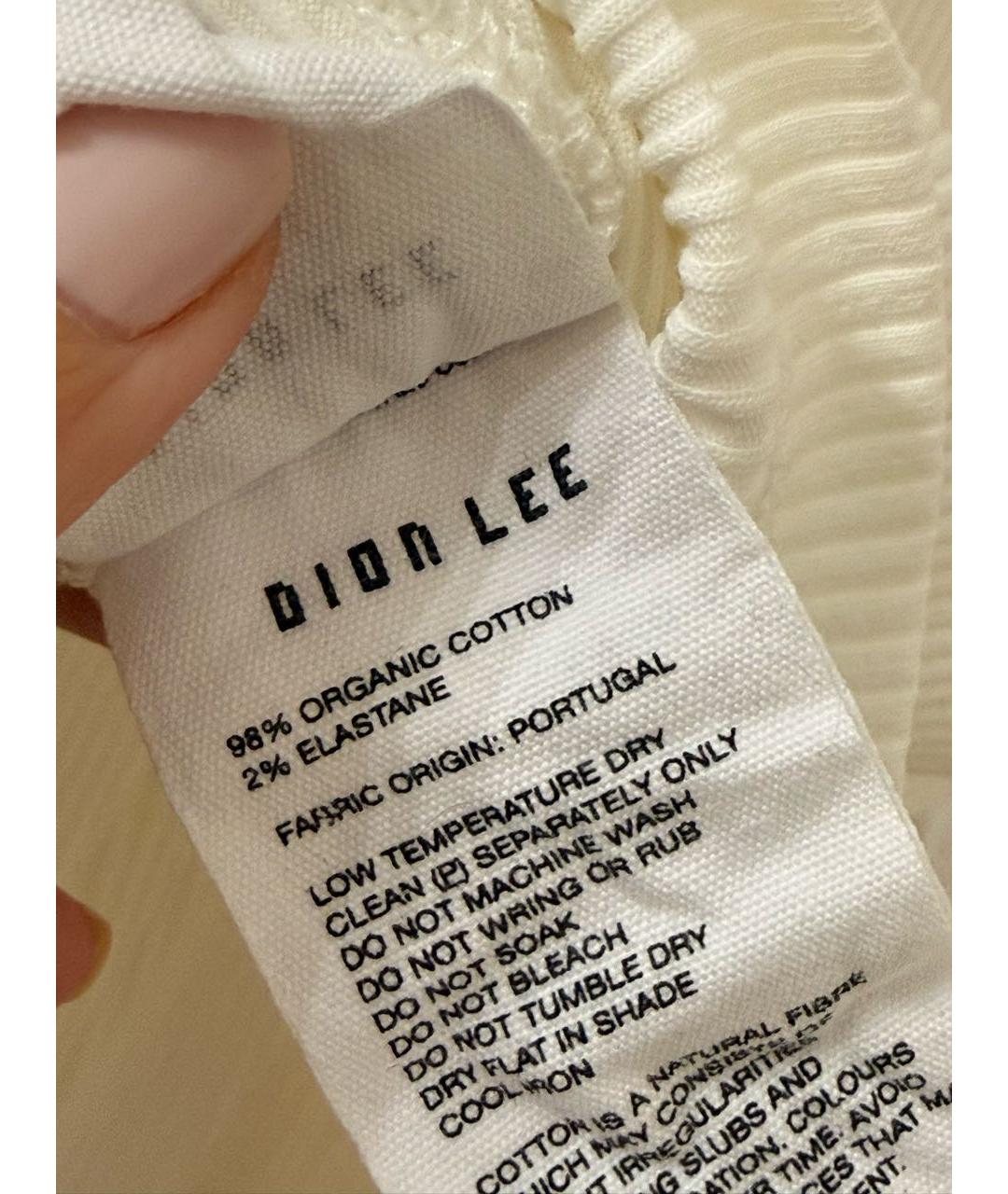DION LEE Белая хлопковая майка, фото 7