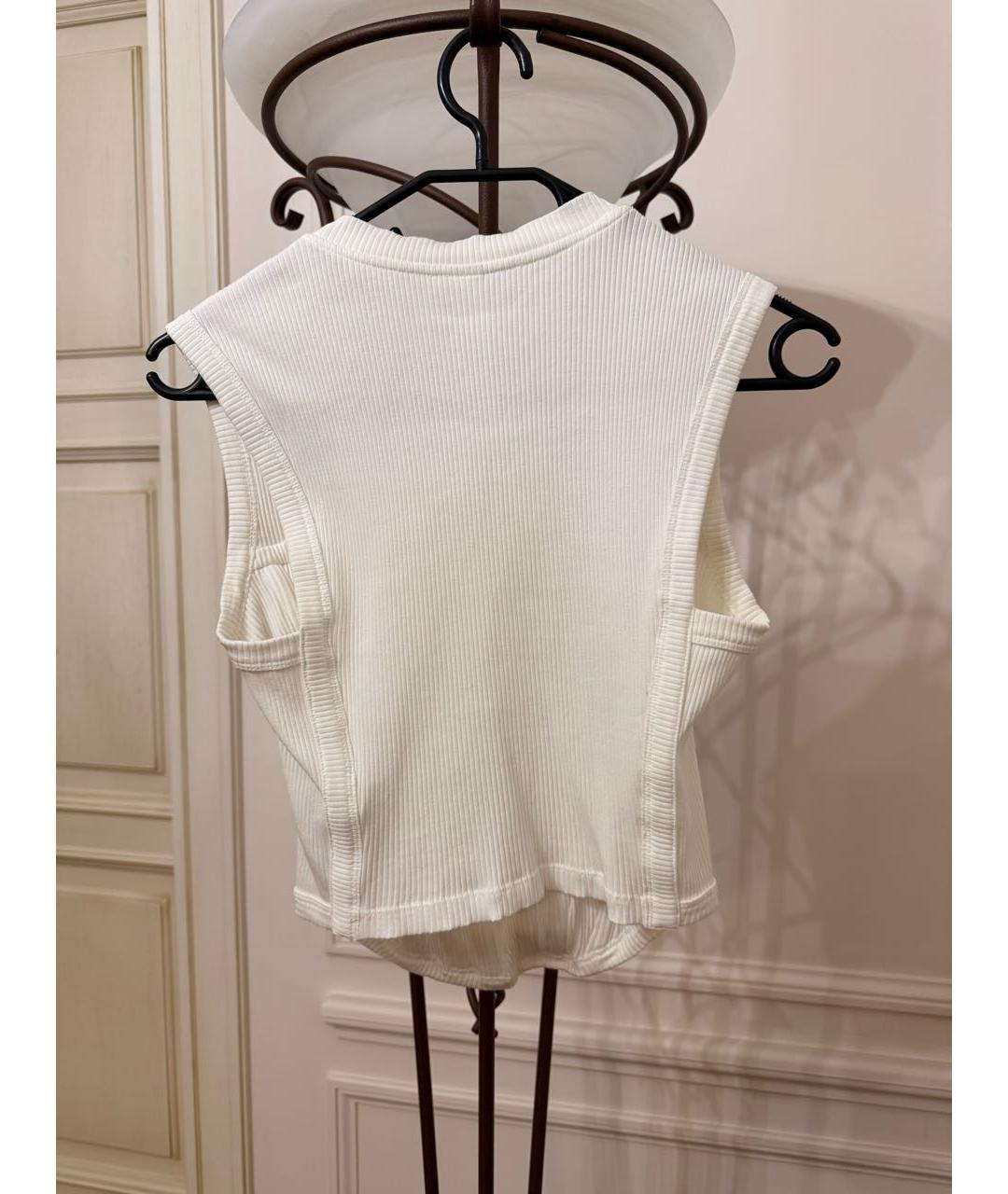 DION LEE Белая хлопковая майка, фото 2