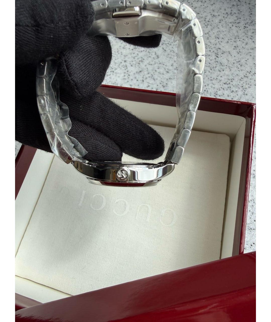GUCCI Серебряные стальные часы, фото 7