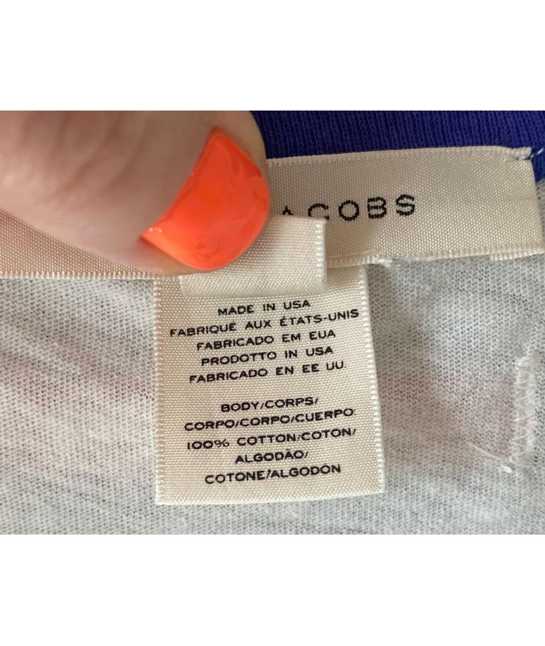 MARC JACOBS Белая хлопковая футболка, фото 5