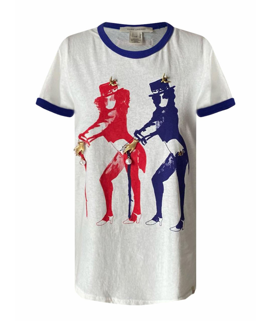 MARC JACOBS Белая хлопковая футболка, фото 1