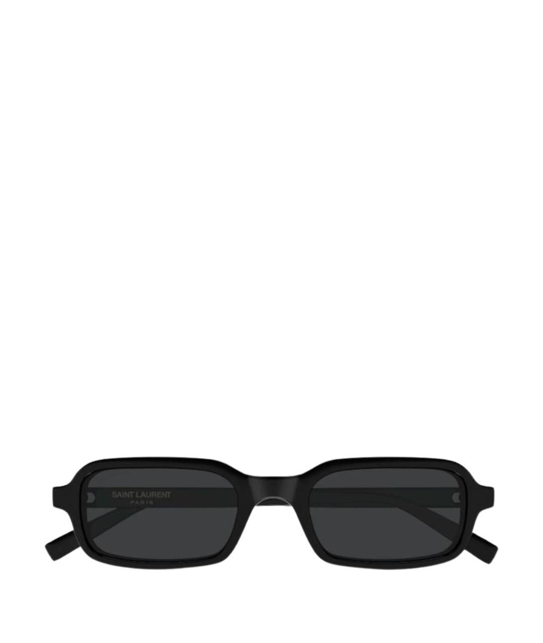 SAINT LAURENT Черные пластиковые солнцезащитные очки, фото 1