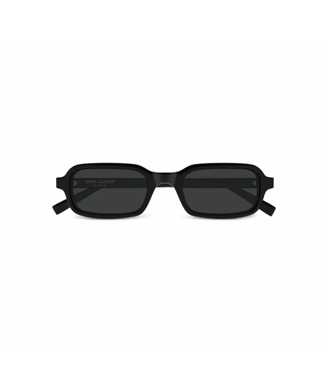 SAINT LAURENT Черные пластиковые солнцезащитные очки, фото 6