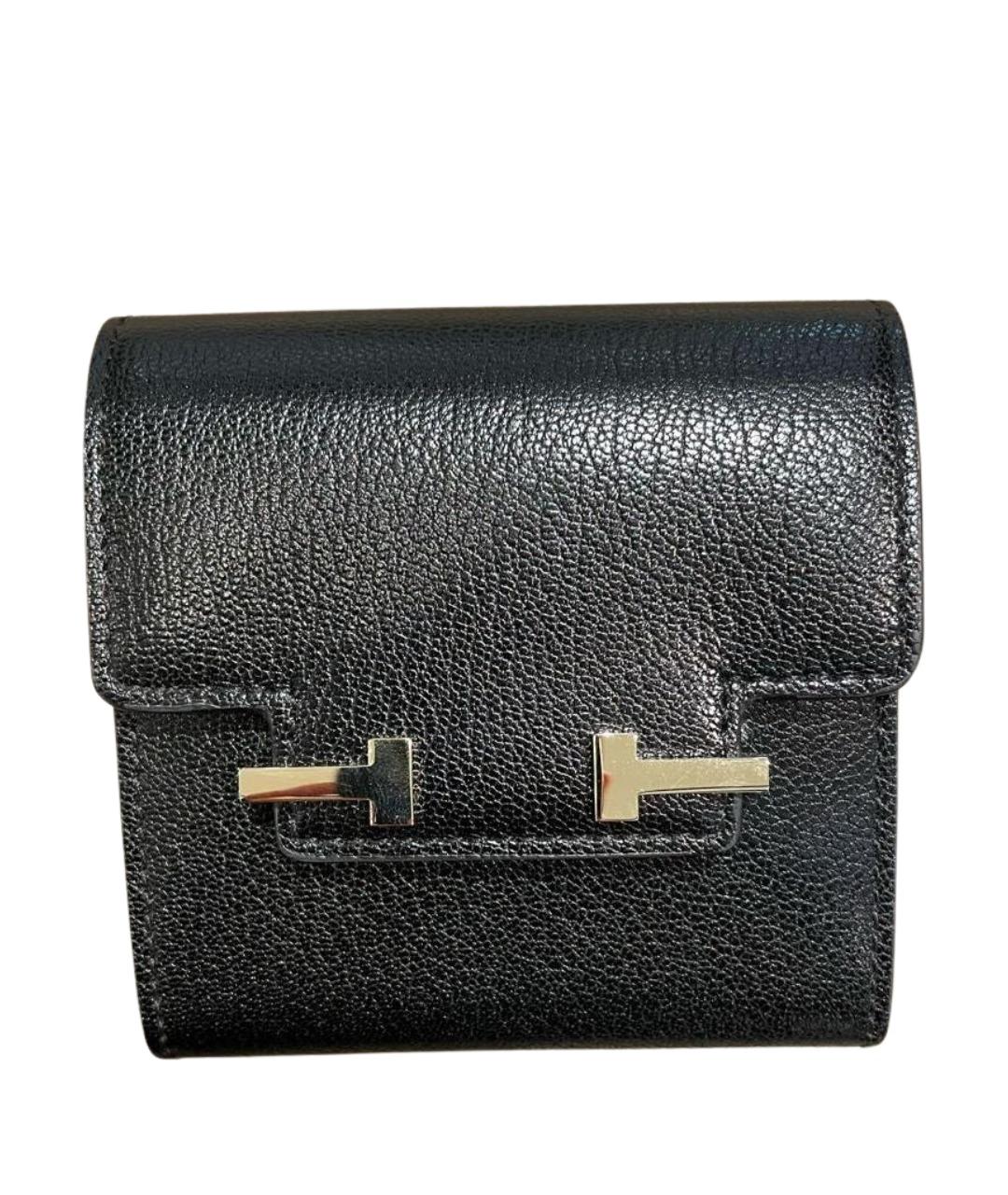 TOM FORD Черный кожаный кошелек, фото 1