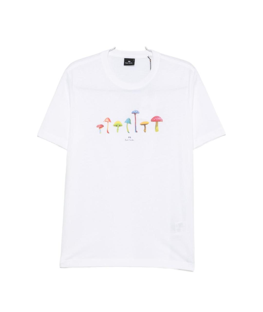 PAUL SMITH Белая хлопковая футболка, фото 1
