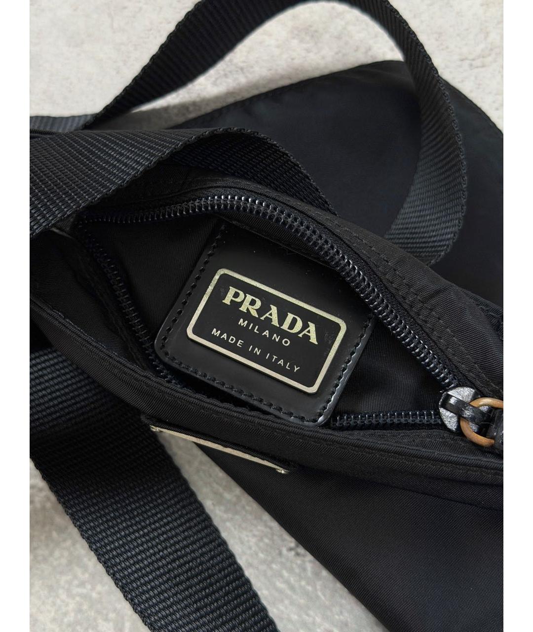 PRADA Черная нейлоновая сумка на плечо, фото 8