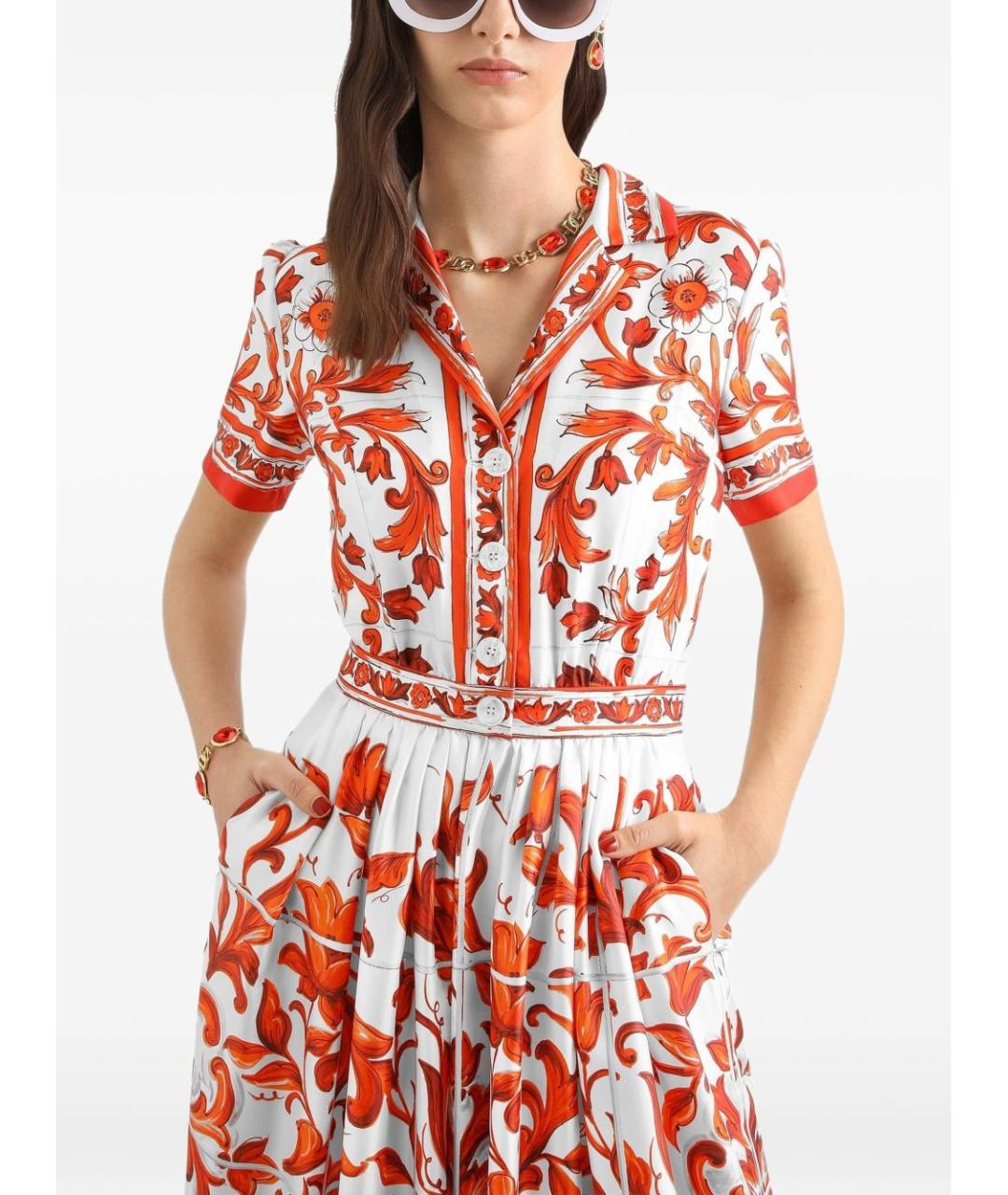 DOLCE&GABBANA Мульти повседневное платье, фото 3