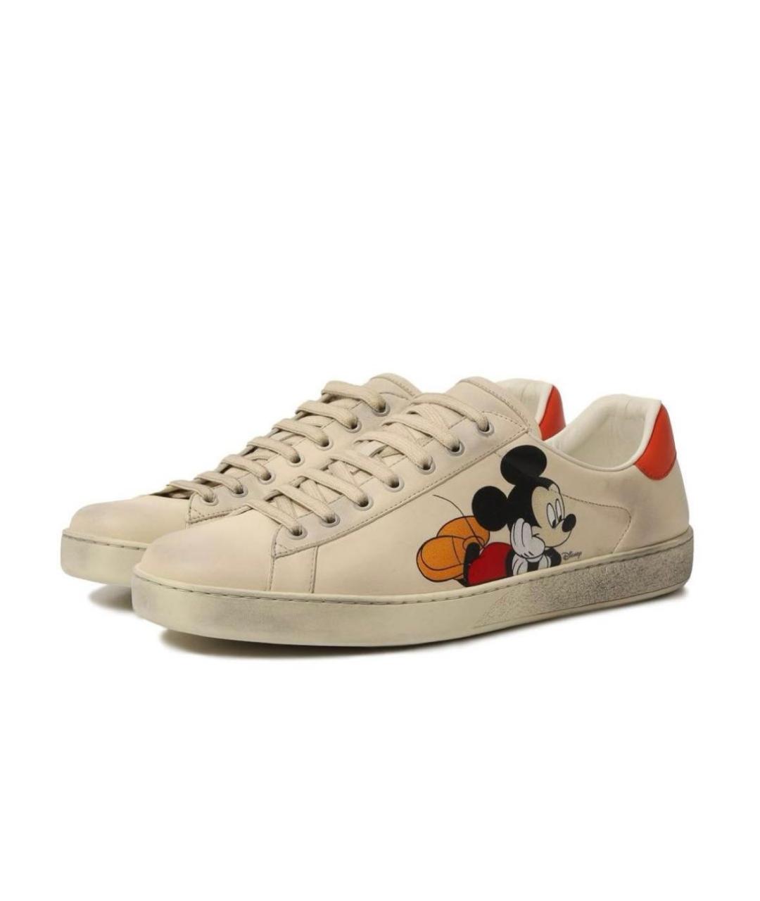 GUCCI Мульти кожаные низкие кроссовки / кеды, фото 4
