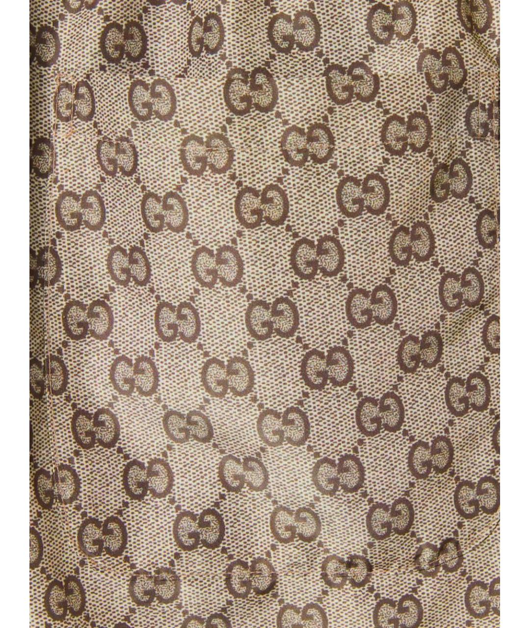 GUCCI Бежевые полиэстеровые плавки, фото 3
