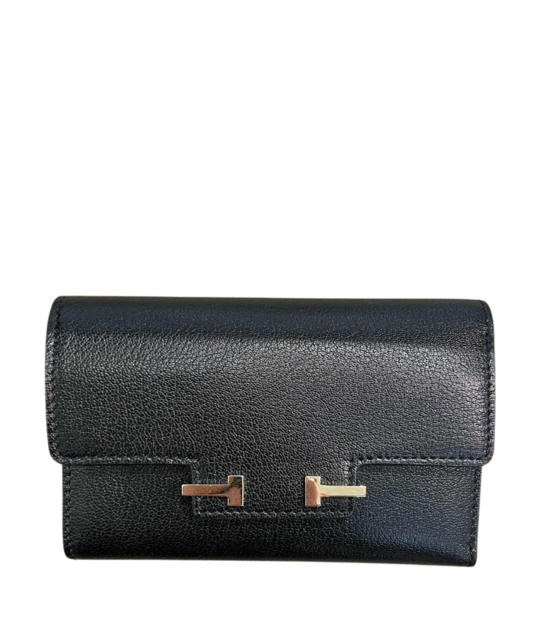 TOM FORD Черный кожаный кошелек, фото 1