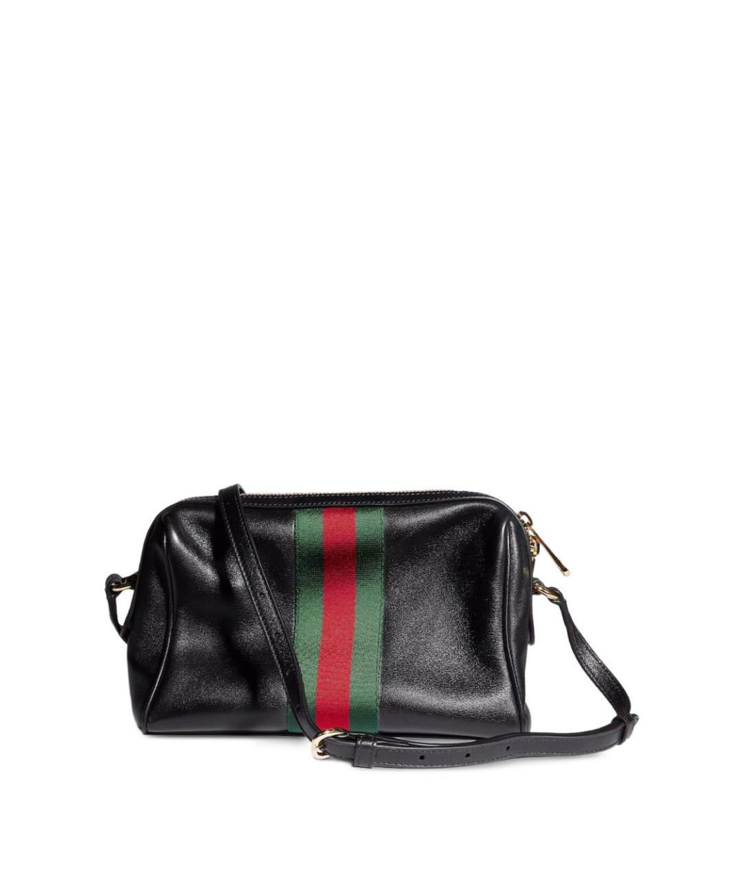 GUCCI Черная кожаная сумка тоут, фото 6