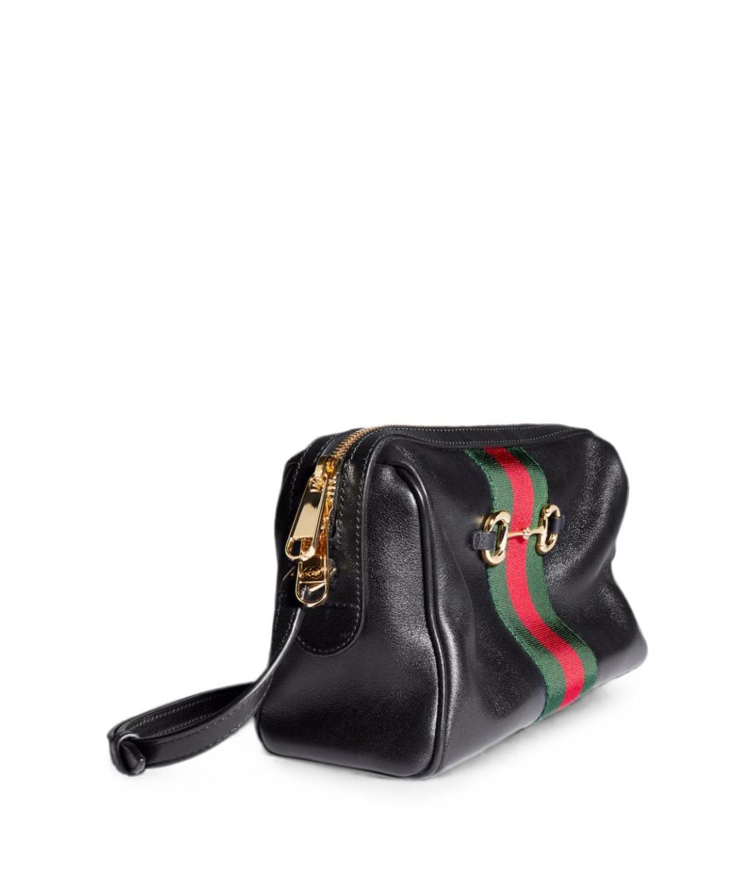 GUCCI Черная кожаная сумка тоут, фото 4