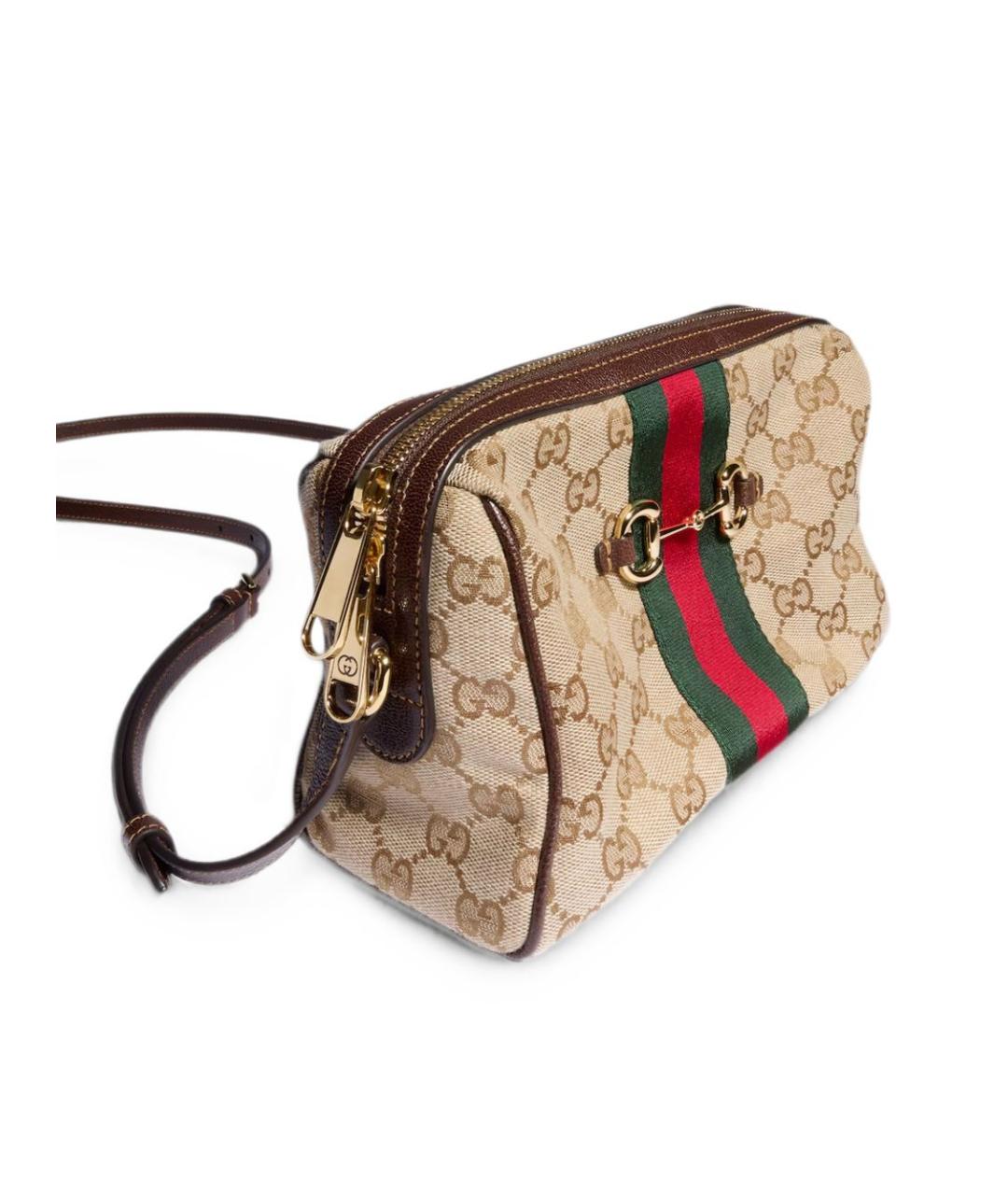 GUCCI Бежевая синтетическая сумка через плечо, фото 3