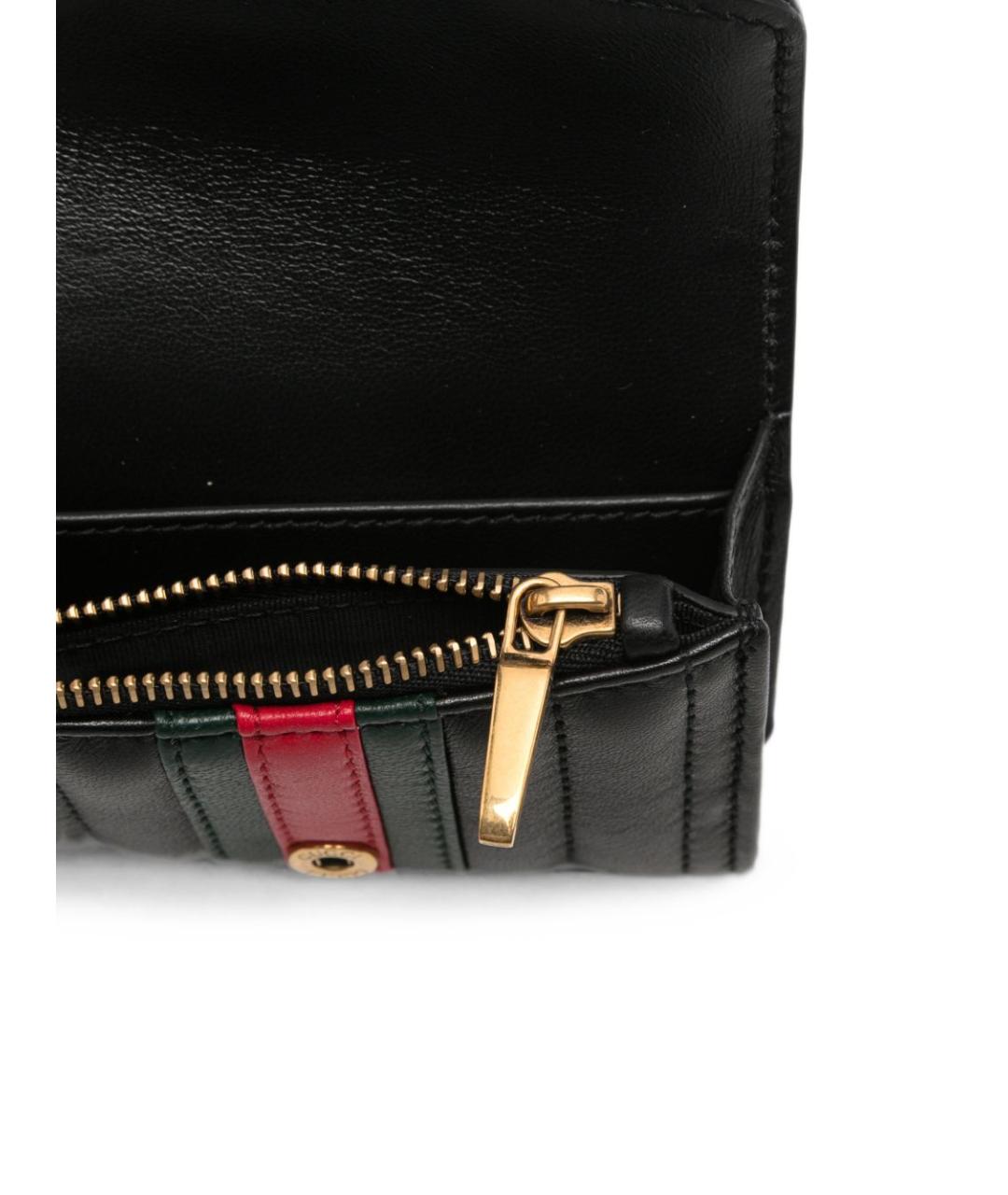 GUCCI Черный кожаный кошелек, фото 2