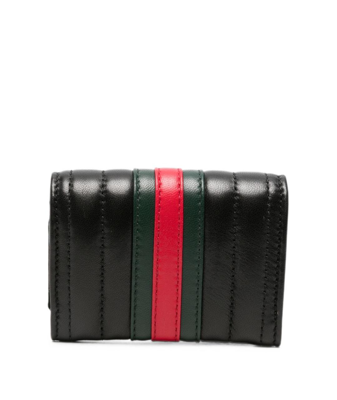 GUCCI Черный кожаный кошелек, фото 3