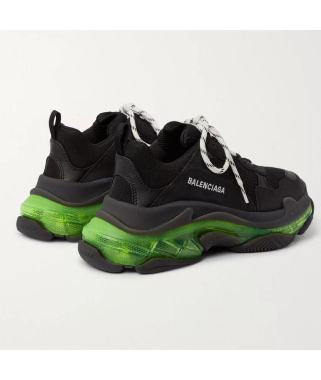 BALENCIAGA Черные низкие кроссовки / кеды, фото 2