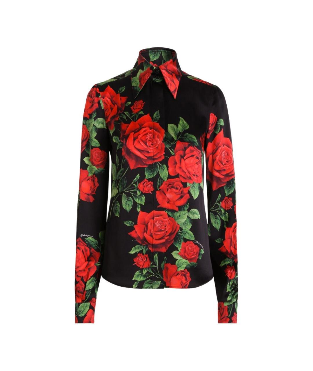 DOLCE&GABBANA Мульти шелковая рубашка, фото 1