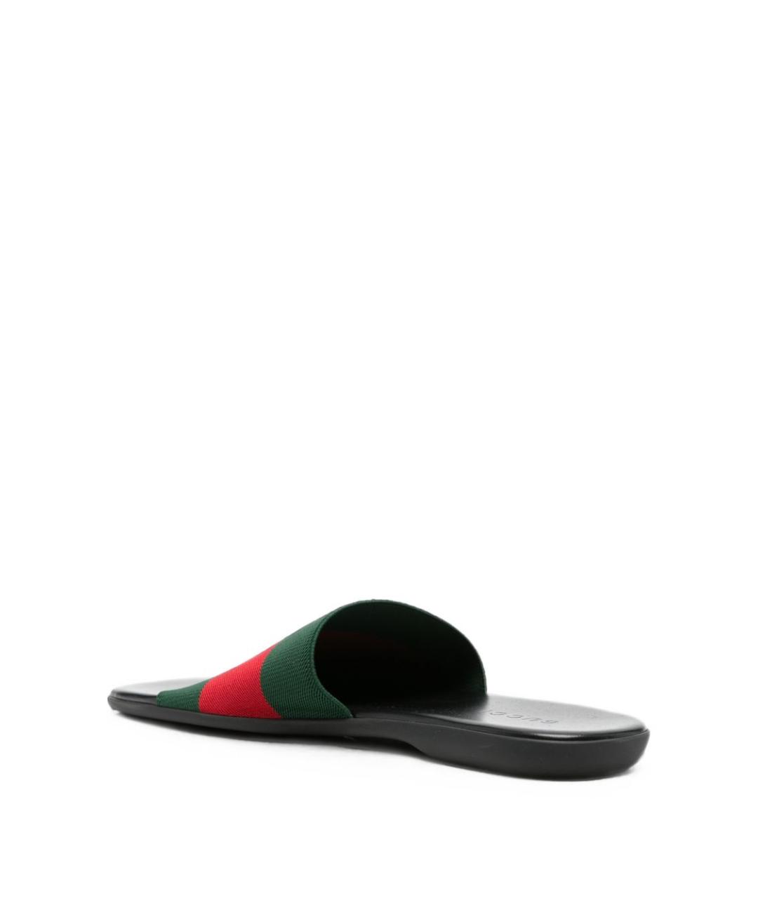 GUCCI Мульти текстильные шлепанцы, фото 3