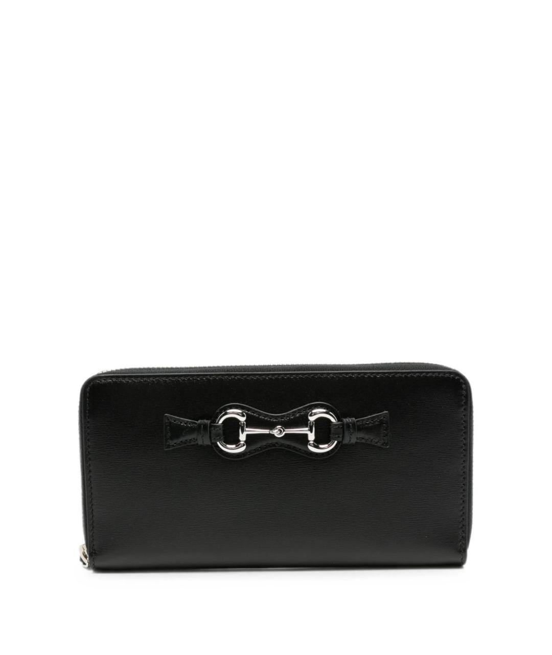 GUCCI Черный кожаный кошелек, фото 1