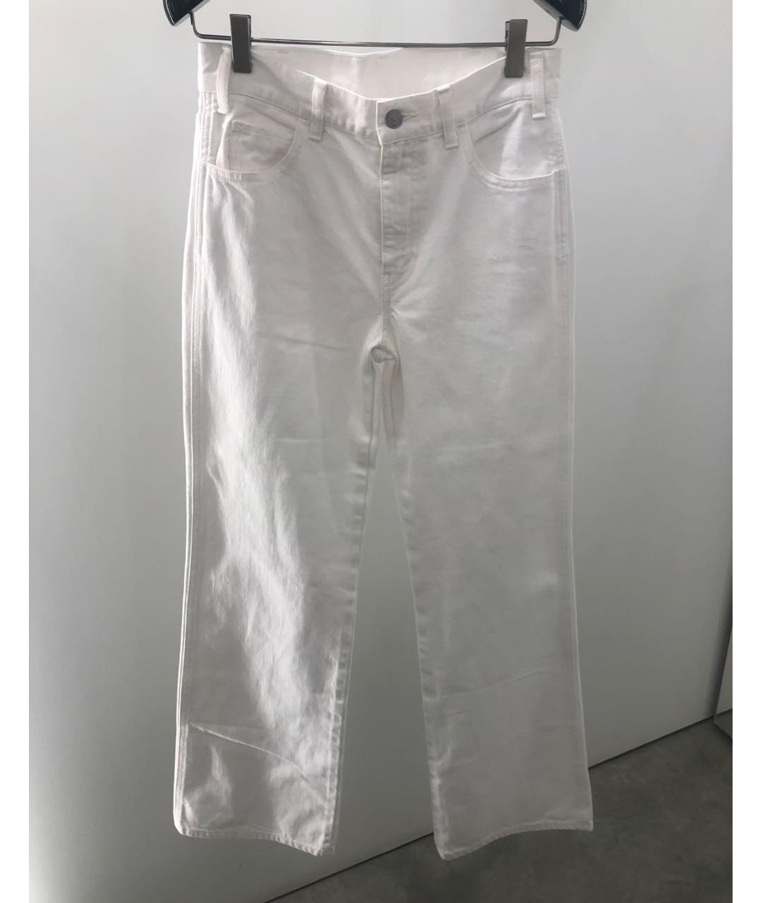 CELINE Белые прямые джинсы, фото 7
