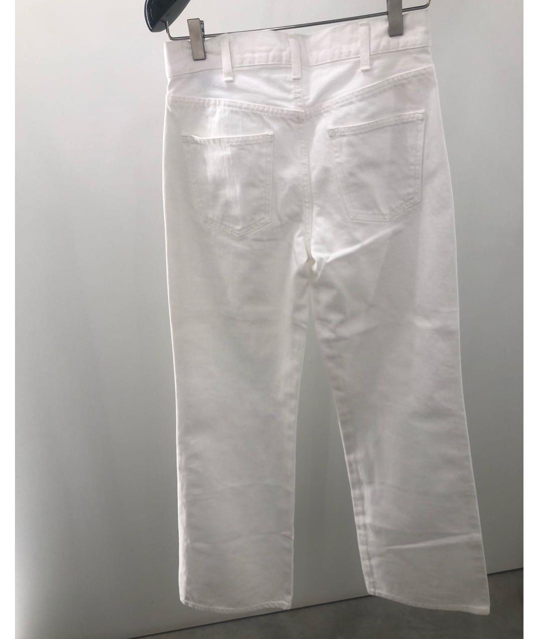 CELINE Белые прямые джинсы, фото 4