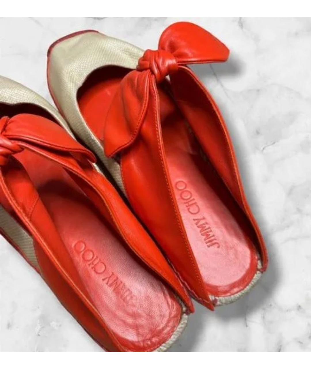 JIMMY CHOO Бежевые мюли, фото 3