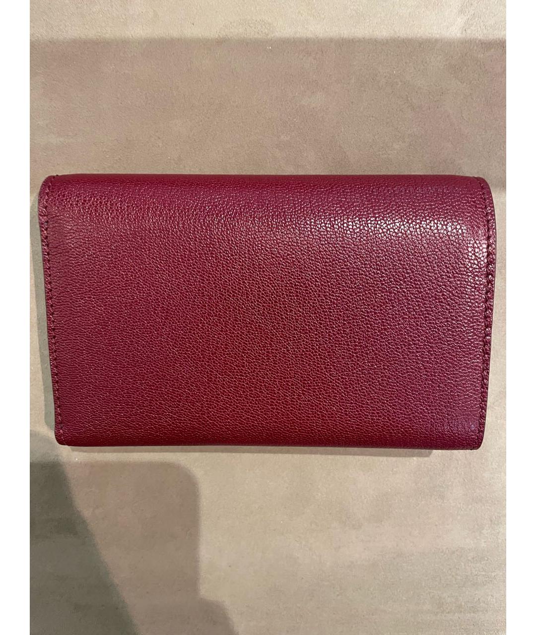 TOM FORD Бордовый кожаный кошелек, фото 2