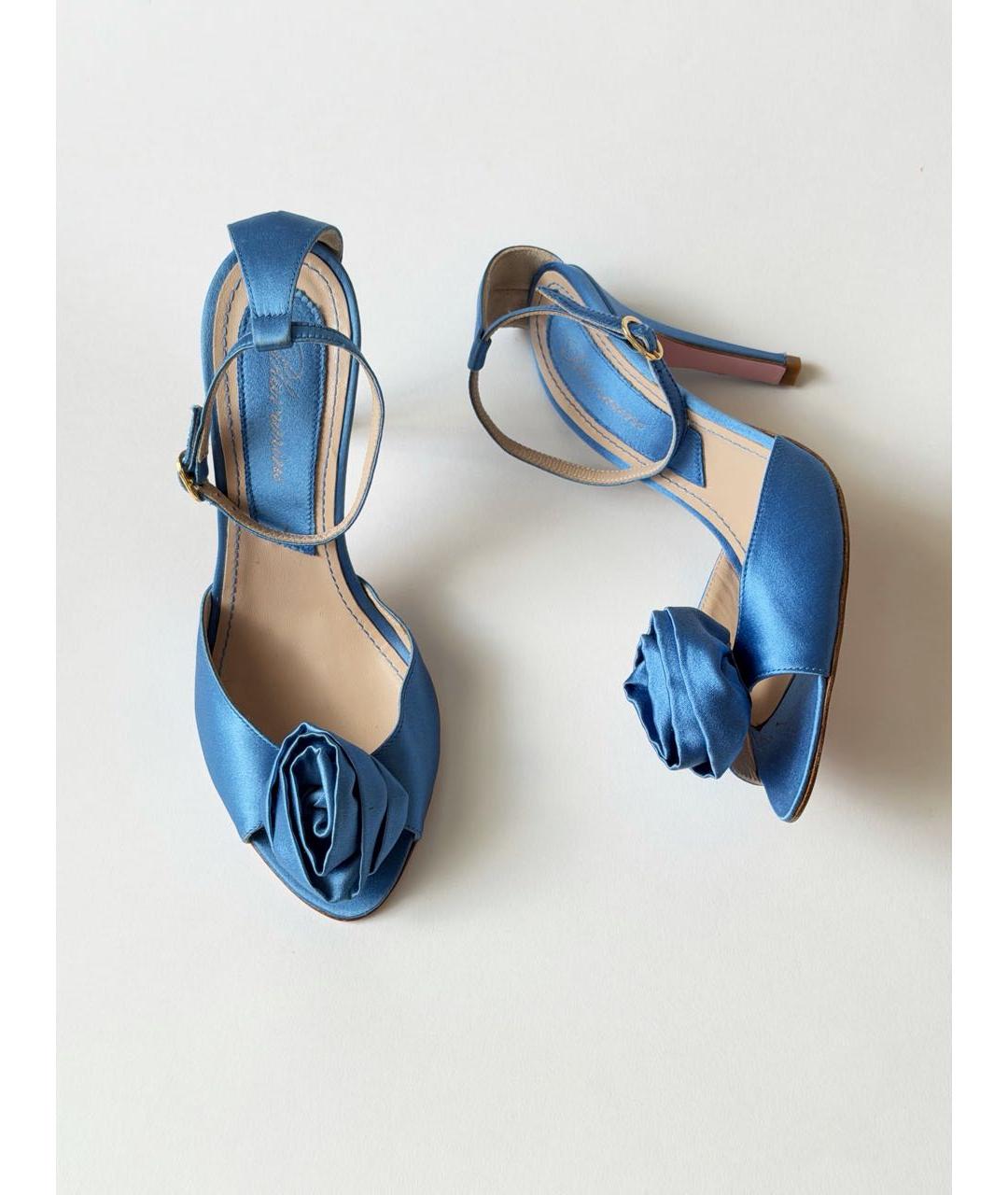 BLUMARINE Голубые босоножки, фото 7