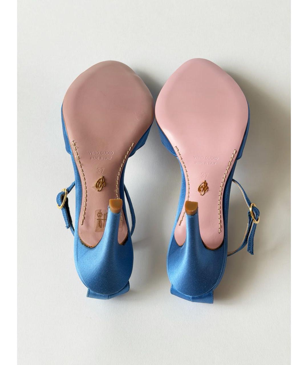 BLUMARINE Голубые босоножки, фото 3