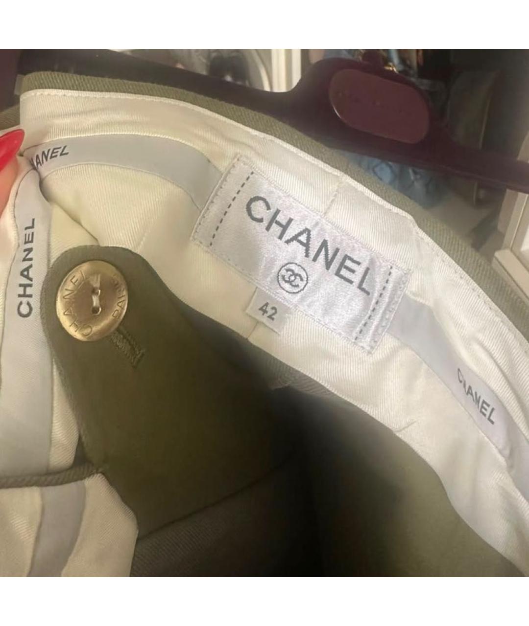 CHANEL Зеленые шорты, фото 4