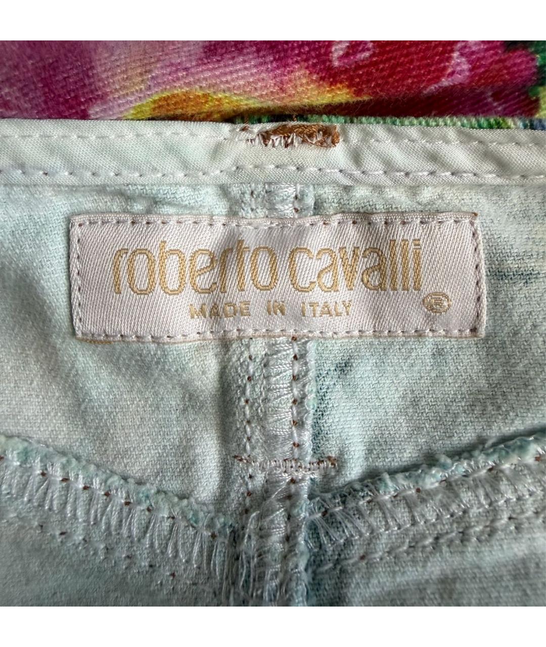 ROBERTO CAVALLI Мульти хлопковая юбка миди, фото 4