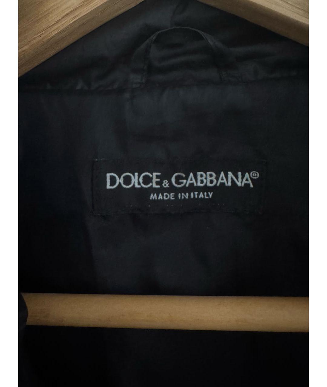 DOLCE&GABBANA Черная нейлоновая куртка, фото 5