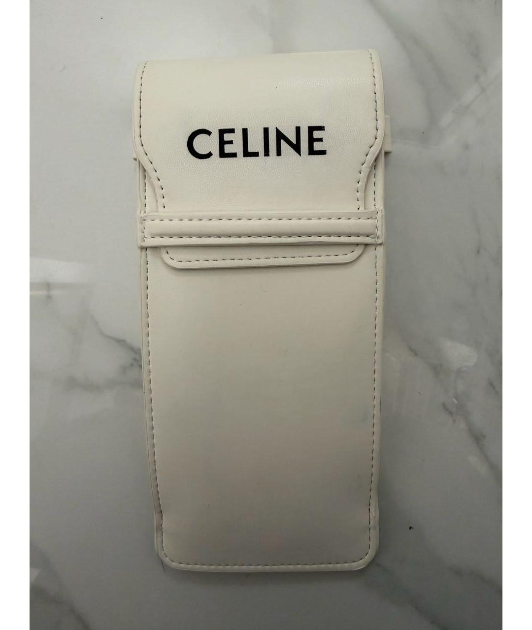 CELINE Белая сумка через плечо из искусственной кожи, фото 2