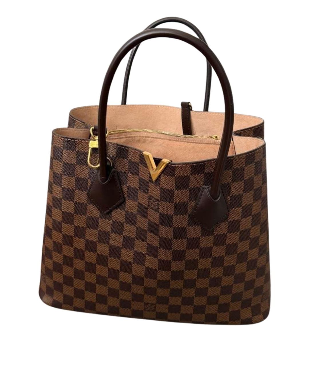 LOUIS VUITTON Коричневая сумка тоут из канвы, фото 1